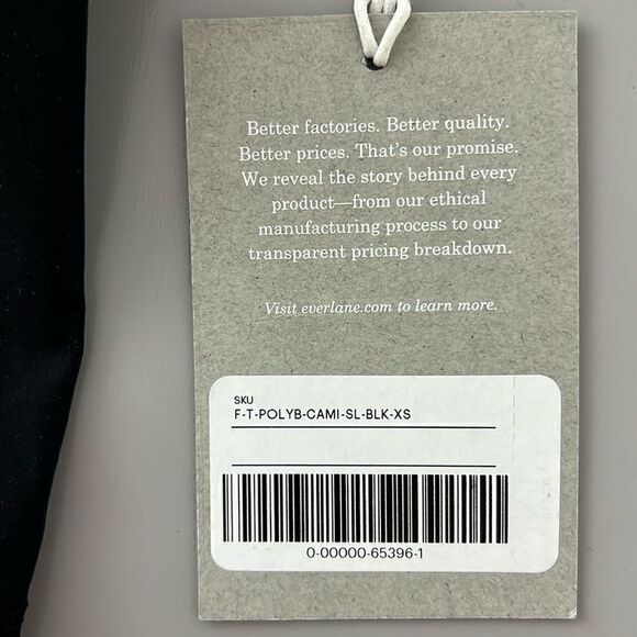 NWT Everlane The Perform Cami in Black Size XS - Picture 3 of 11